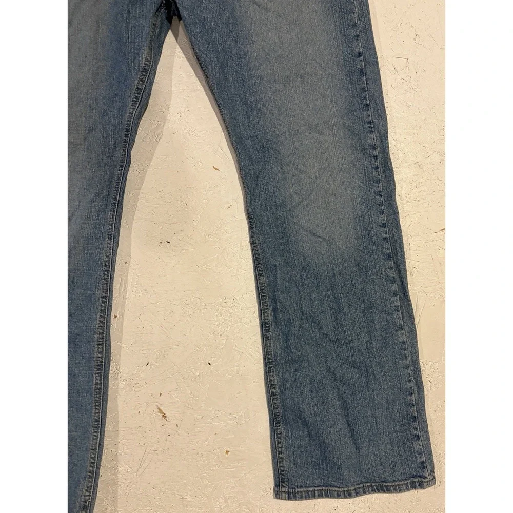 Signature Levis Levi Strauss Jeans Mens 38x32 Blue Low Bootcut Cowboy Rodeo‎
